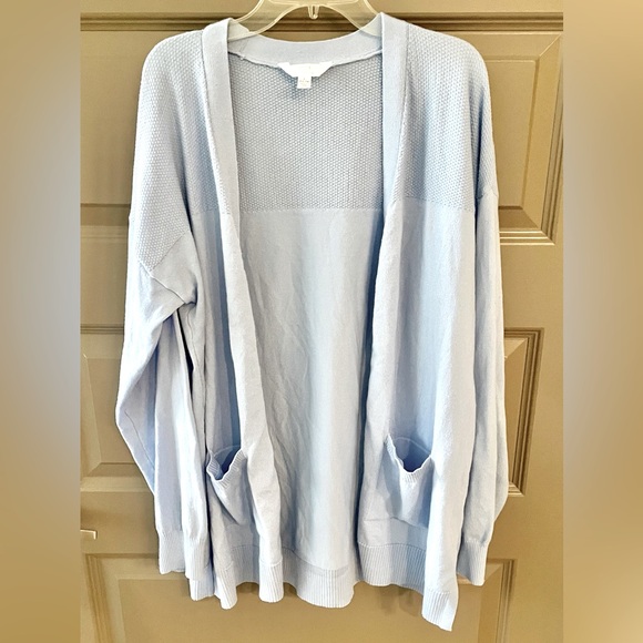 Time and Tru Women's Open Front Cardigan Sweater - Picture 3 of 6